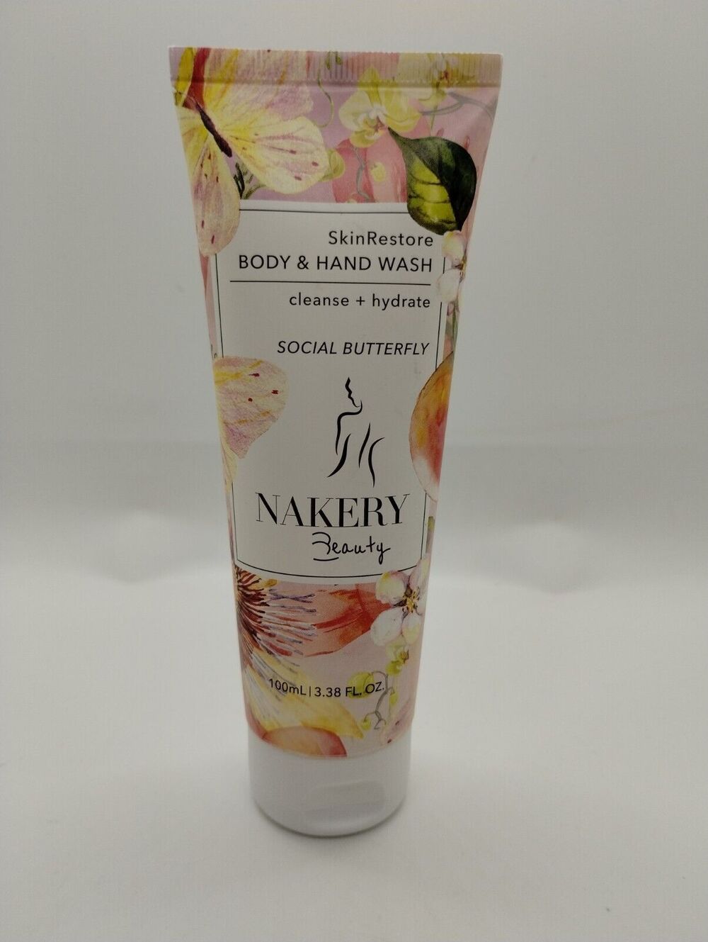 NAKERY BEAUTY ~ SOCIAL BUTTERFLY BODY & HAND WASH ~ 3.38 OZ